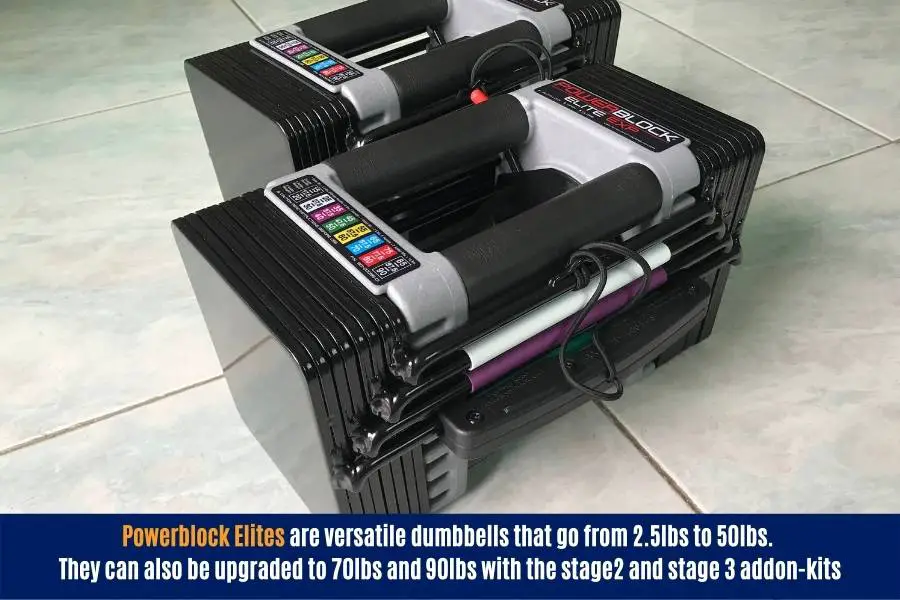 The Powerblock Elites are one of the best dumbbells to do push-ups.