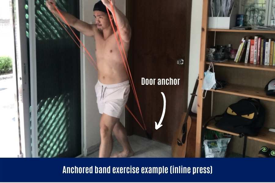 How anchored resistance band exercises work.