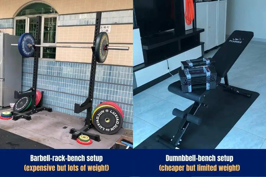 Recommended home gym to get big muscles.