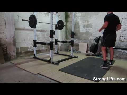 StrongLifts 5x5 Workout A: Squat/Bench Press/Barbell Row (full body in 30min)