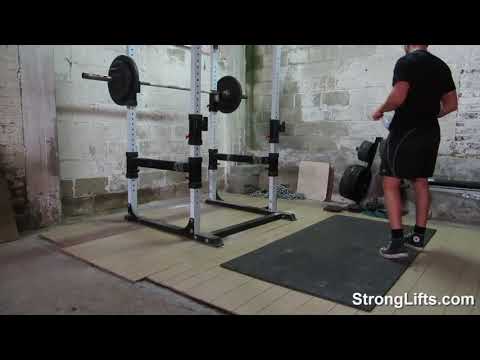 StrongLifts 5x5 Workout A: Squat/Bench Press/Barbell Row (full body in 30min)