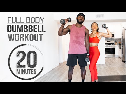 20 Minute Full Body Dumbbell Workout (Light Weight)