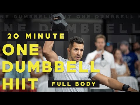20 MINUTE ONE DUMBBELL FULL BODY HIIT WORKOUT || PMA FITNESS |