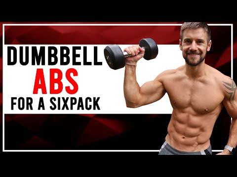 DUMBBELL HOME ABS WORKOUT! 12 MINUTE SIXPACK! Follow along workout with me...