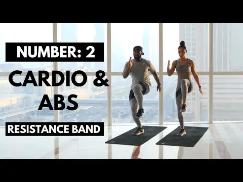 🔥 INTENSE Cardio and Abs Workout with Resistance Bands 🔥