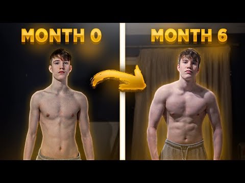 6 Month Body Transformation from Skinny to Less Skinny