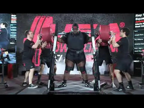 Ray Williams Raw Squat World Record 490kg/1080lbs!