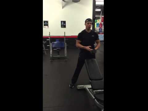 Single Arm Dumbbell Crossover