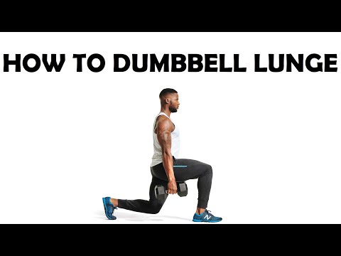 How to DUMBBELL LUNGE | FORWARD LUNGE Leg Exercise | Dumbbell Lunges FOR BEGINNERS