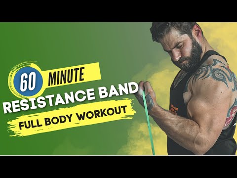 1 HOUR RESISTANCE BAND WORKOUT real-time follow along |AMAZING Full Body Workout