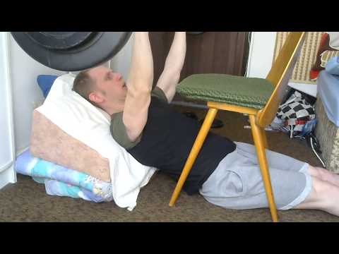 Incline Bench Press WITHOUT the incline bench - At home!