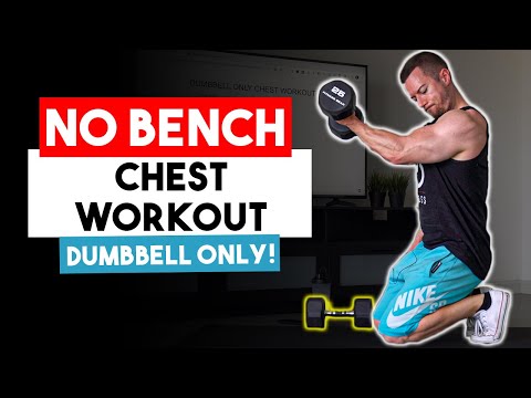 Dumbbell Only Chest Workout for Men (WITHOUT A BENCH!) | 8 No Bench Dumbbell Chest Exercises