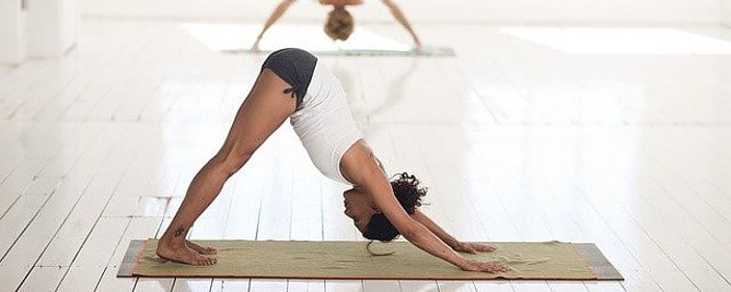 Woman In Yoga Pose