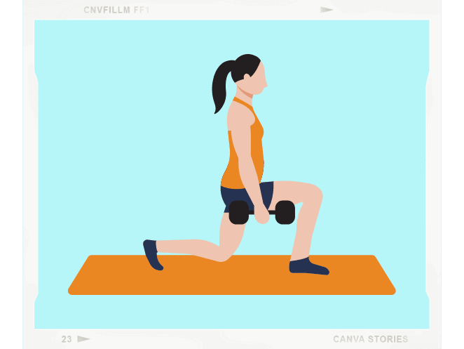 lunges are one the best home circuit training exercises