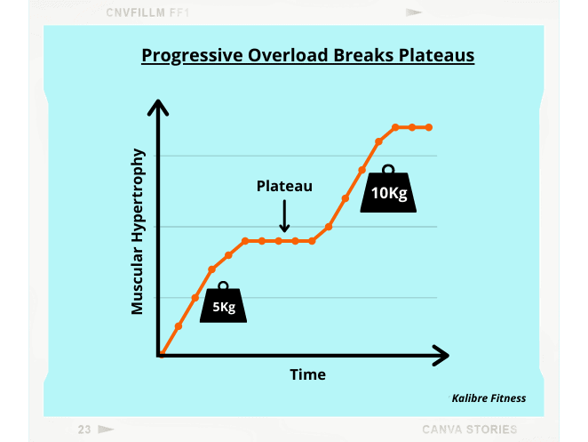 progressive overload breaks plateaus