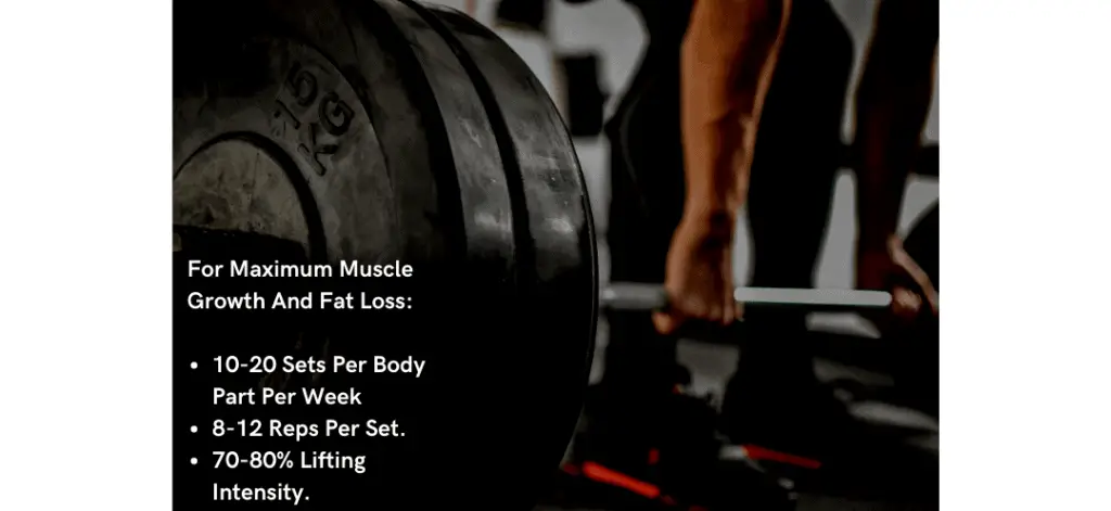 How To Lift Weights To Lose Fat- optimise training volume