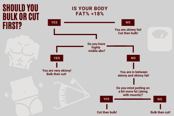 should skinny guys bulk or cut first decision chart
