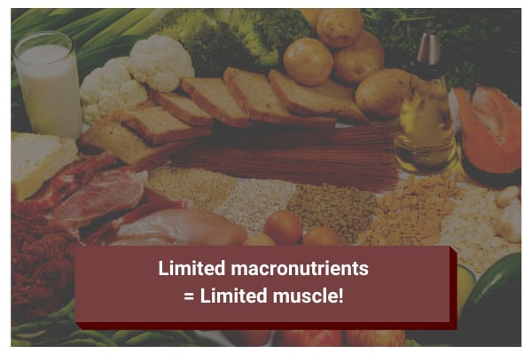 a poor diet lacking macronutrients such as protein and complex carbs causes you to be skinny