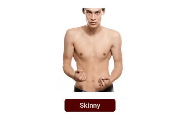 skinny people have a low bmi and low body fat %