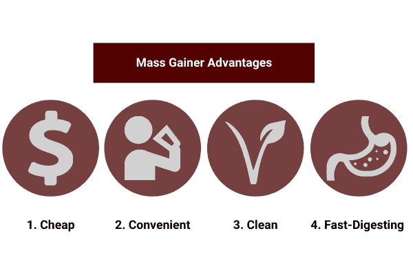 image which shows the advantages of creating your own weight gainer 