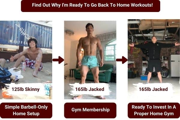 I went from home training to buying gym membership, and now I'm ready to invest in a home gym