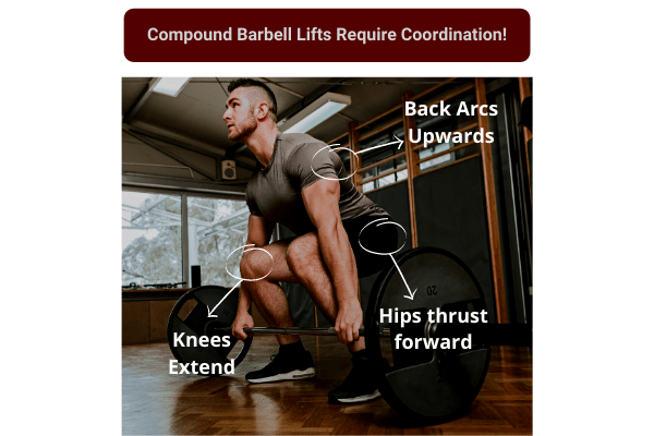 compound barbell lifts develop coordination