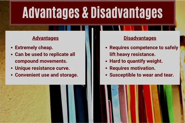 advantages and disadvantages table for resistance bands