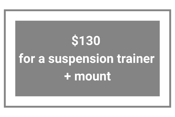 suspension trainers cost $130 for a set