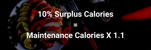 a 10% caloric surplus is required by skinny guys to get ripped