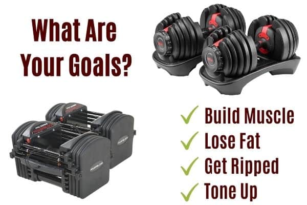 adjustable dumbbells can be used to achieve different training goals