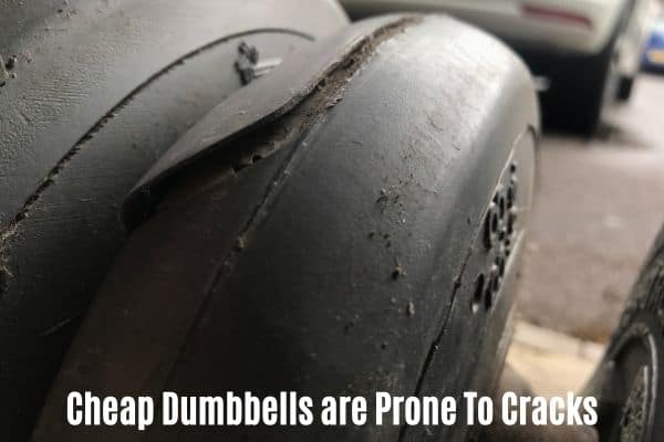 cheap dumbbells crack