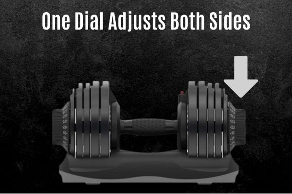 weight adjust mechanism on the ativafit adjustable dumbbell