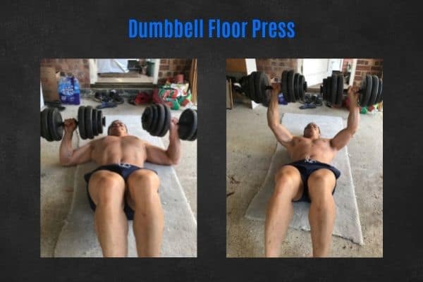 How to do the dumbbell floor press.