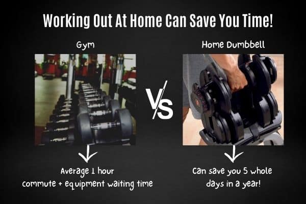 home dumbbell workouts can save you time
