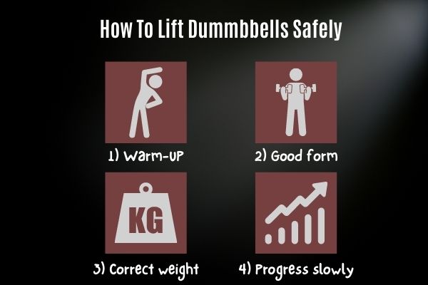 how to lift dumbbells safely