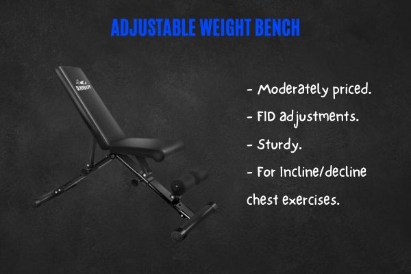 What is an adjustable weight bench?
