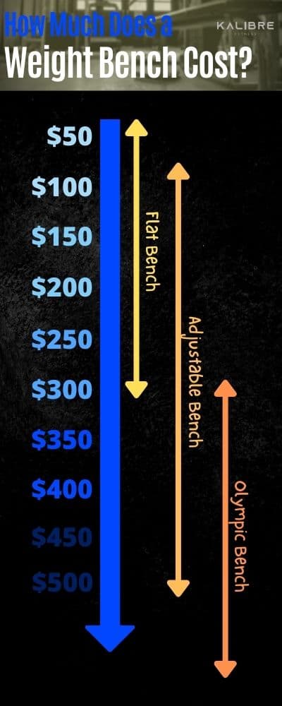 How much does a weight bench cost infographic.
