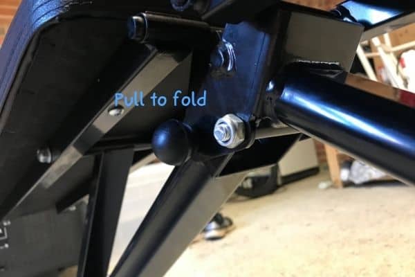 How to fold the Flybird weight bench.
