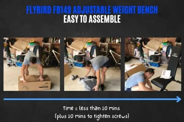 How to assemble the Flybird weight bench.