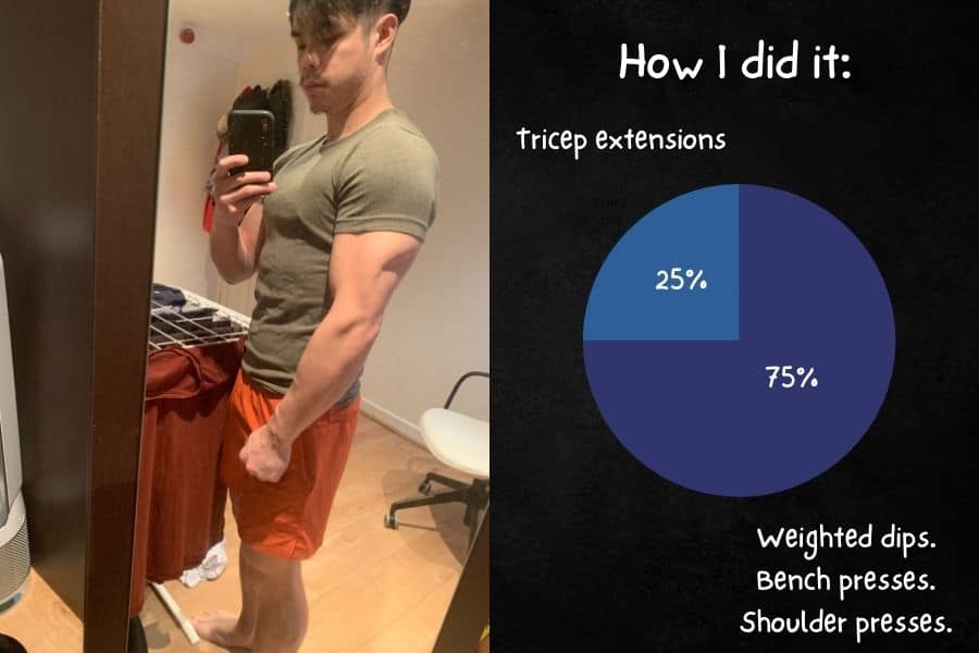 How I built big and cut triceps.