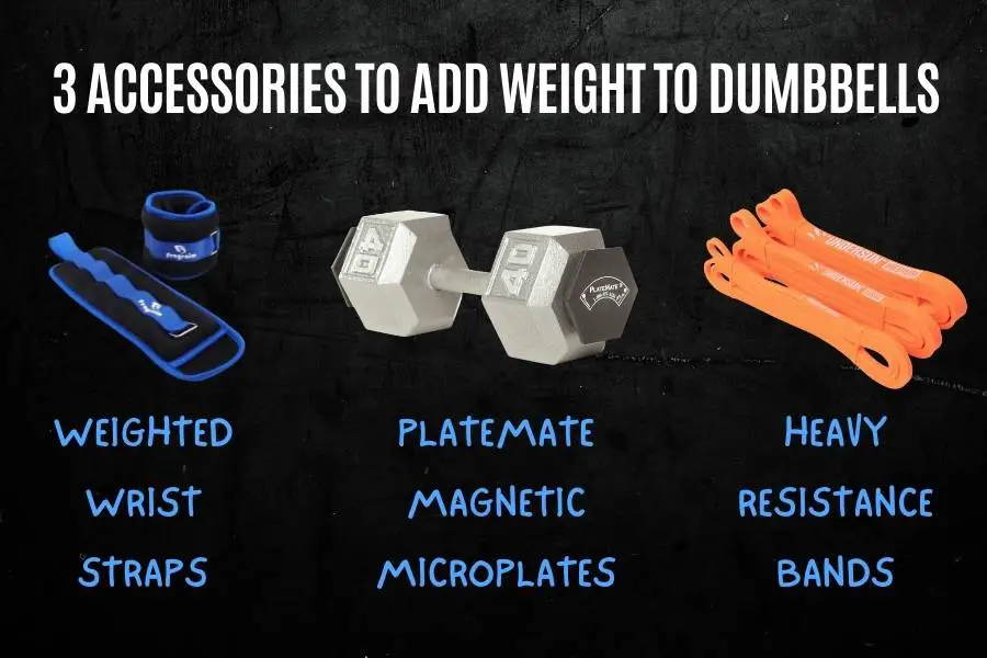 How to increase weight on existing dumbbells.