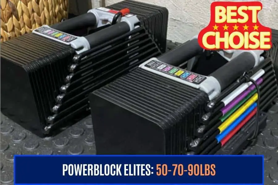Powerblock 50 are considered to be medium-weight dumbbells.