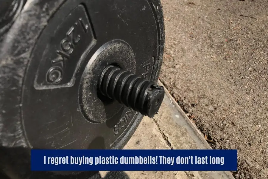 Cheap plastic weights have a low cost per lb but they break easily.