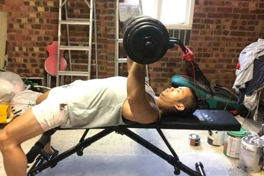 Flybird bench is great to do the bench press in your home HIIT and Tabata workouts.