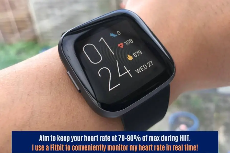Use heart rate as a sign you are doing HIIT right and it's working for fat loss.