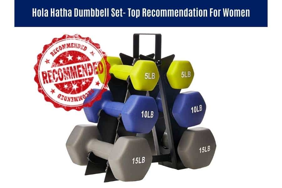 The Hola Hatha dumbbell set is one of the best for women to do HIIT.
