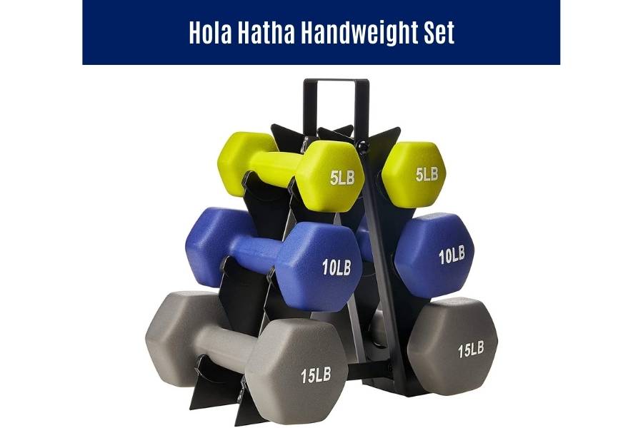 Hola Hatha hand weights are good value for money dumbbells for HIIT training.