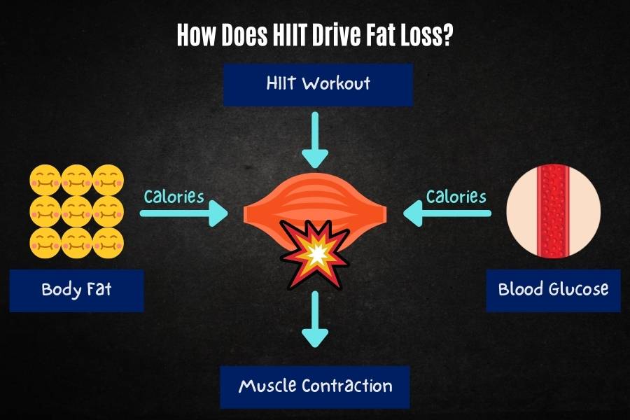 How does HIIT burn fat?