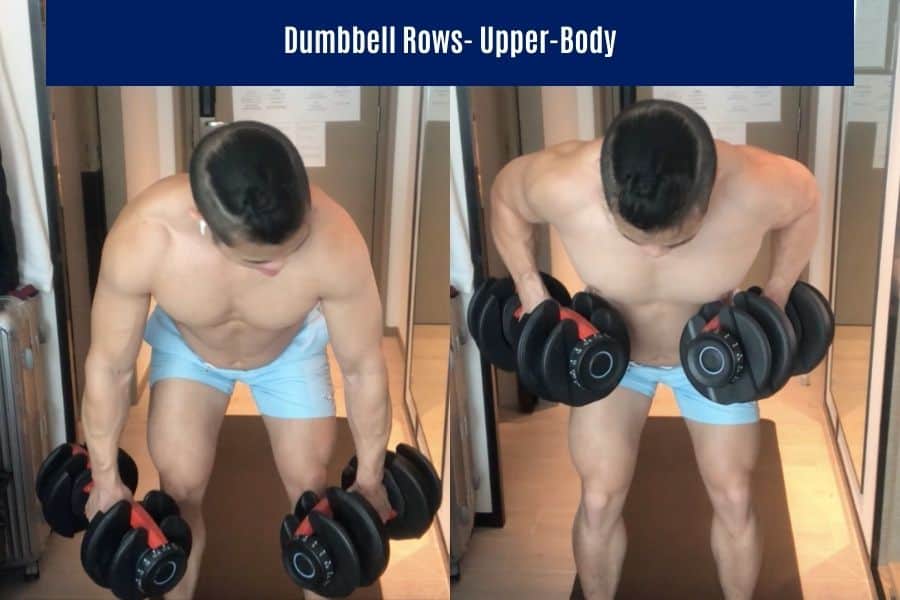 How to do the dumbbell row to burn fat.