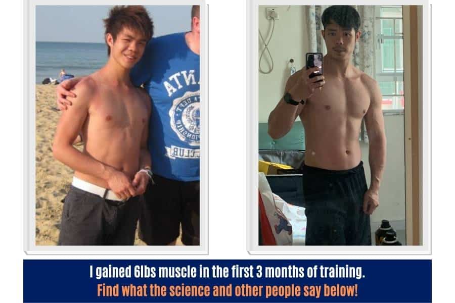 I gained 6 pounds of muscle naturally in 3 months as a skinny beginner.